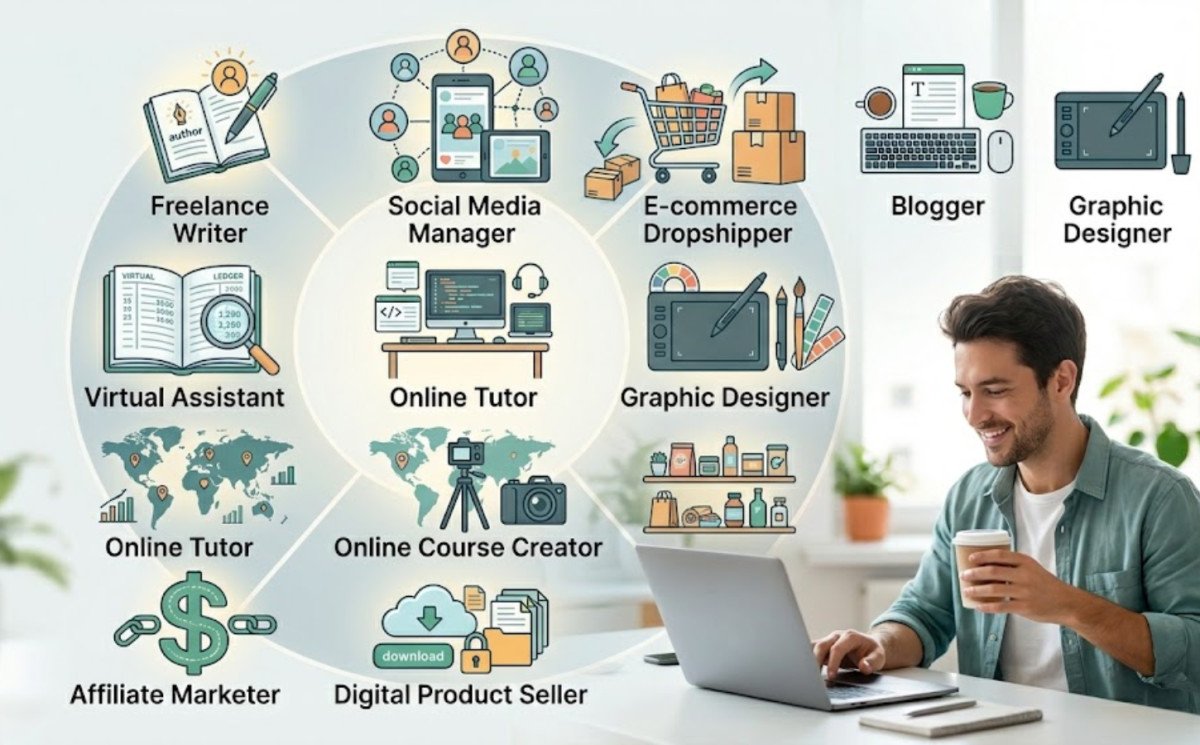 Top 10 Home-Based Online Business Ideas for Beginners