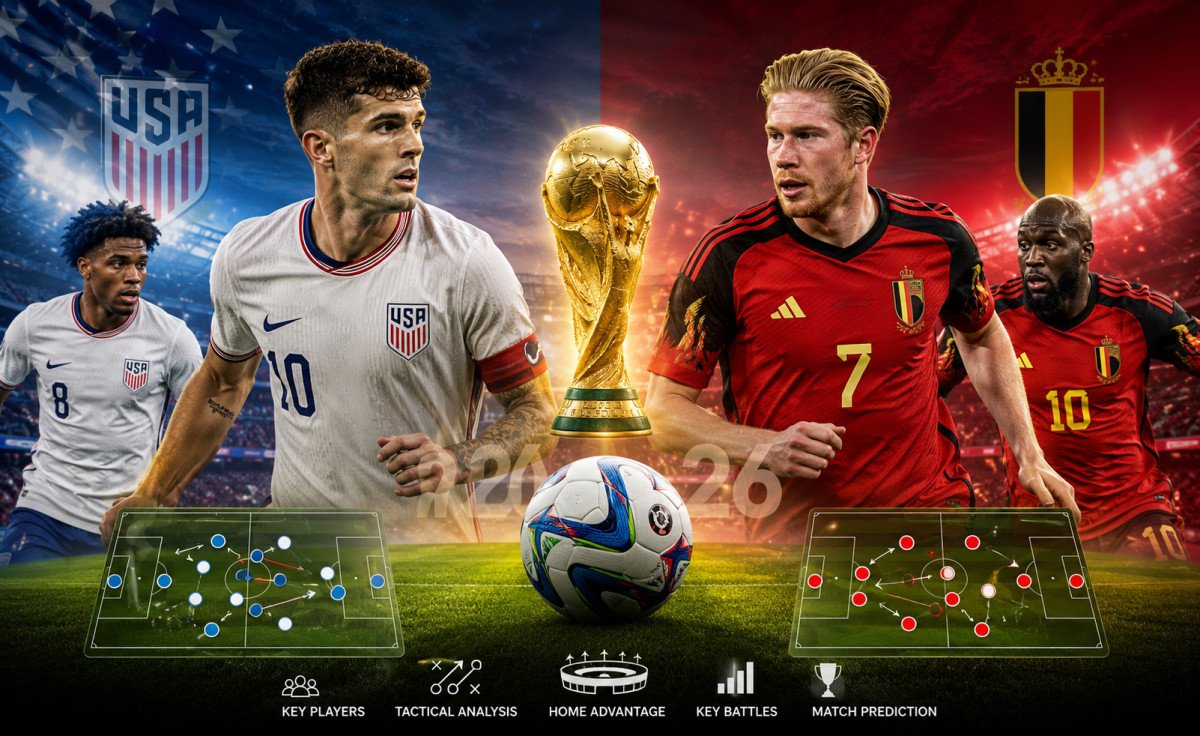 USMNT vs Belgium at the 2026 FIFA World Cup: Preview, Key Battles, Predictions & Tactical Analysis